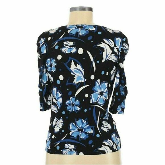 Nine West Cardigan Sweater Women's Size Small Floral Multicolor Button Front Top - Picture 3 of 5